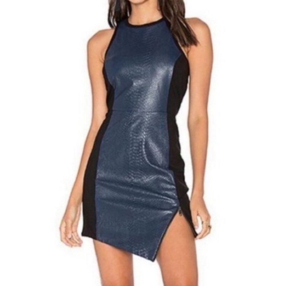 Lovers + Friends Snakeskin Bodycon Dress - Size XS